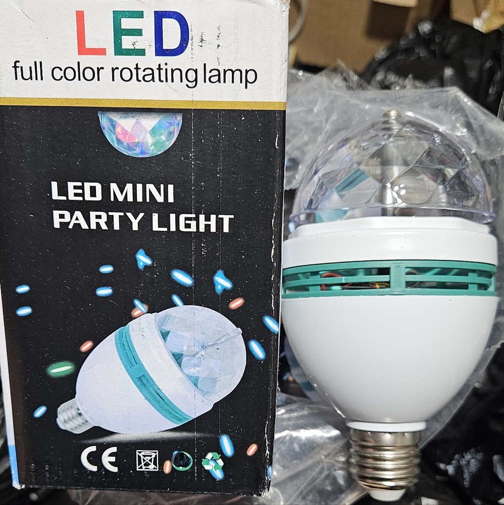 (4) Colorful LED Disco Light Bulbs - Picture 2 of 4